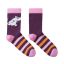 Reima Moomin Randig ull-sockor, deep purple
