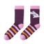 Reima Moomin Randig ull-sockor, deep purple